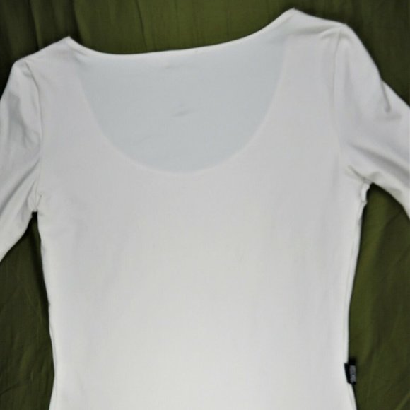 Moschino Jeans Donna Womens Top Sweater Blouse 10 White Lights Sequin Fashion - Picture 3 of 11